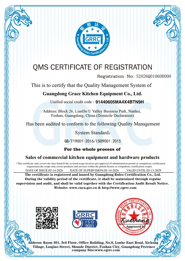 GRACE ISO 9001:2015 — Sales operations