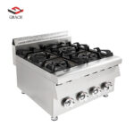 4 Burner Gas Range Stove Countertop - Image 4