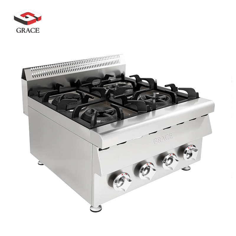 3 4 Burner Gas Range Stove Countertop - Image 4