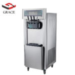 Floor-type model ice cream machine with 3 dispenser 3