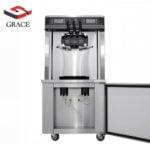 Floor model ice cream machine with dispensers 5