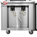 Floor model ice cream machine with dispensers 6