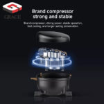 1200mm refrigerated deli case compressor