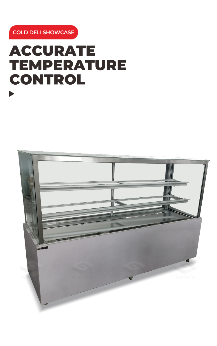 1800mm large stainless steel deli case