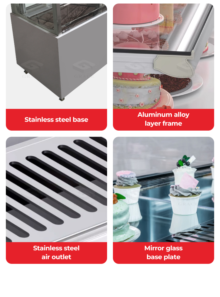 1800 mm big stainless steel deli case 
