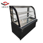 Grace 1200mm black curved glass deli case
