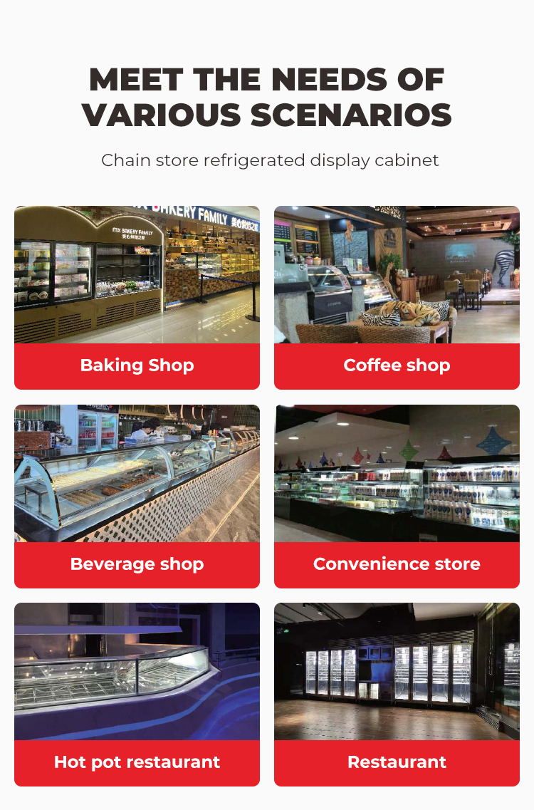 1200mm black curved glass deli case project