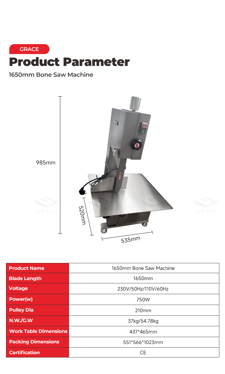 bone saw mahcine specification