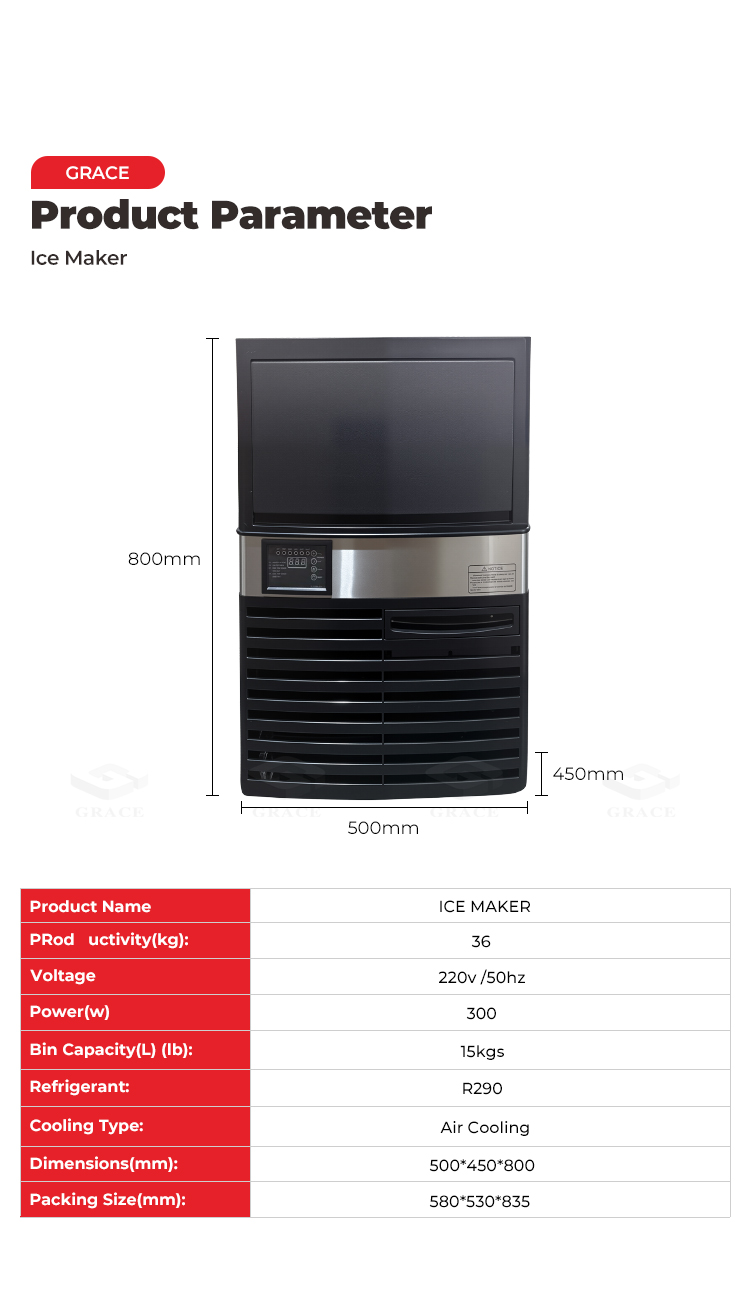 Ice maker specification