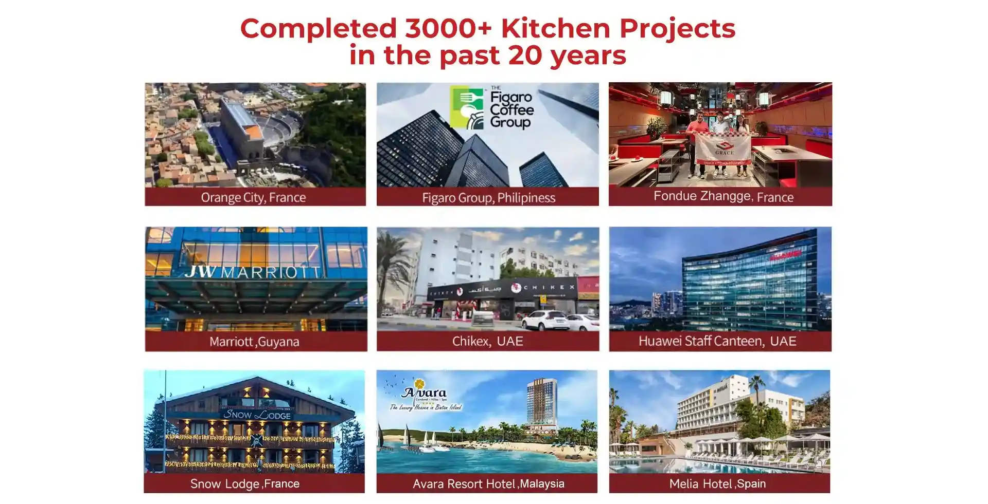 GRACE commercial kitchen equipment installed in a 5-star hotel