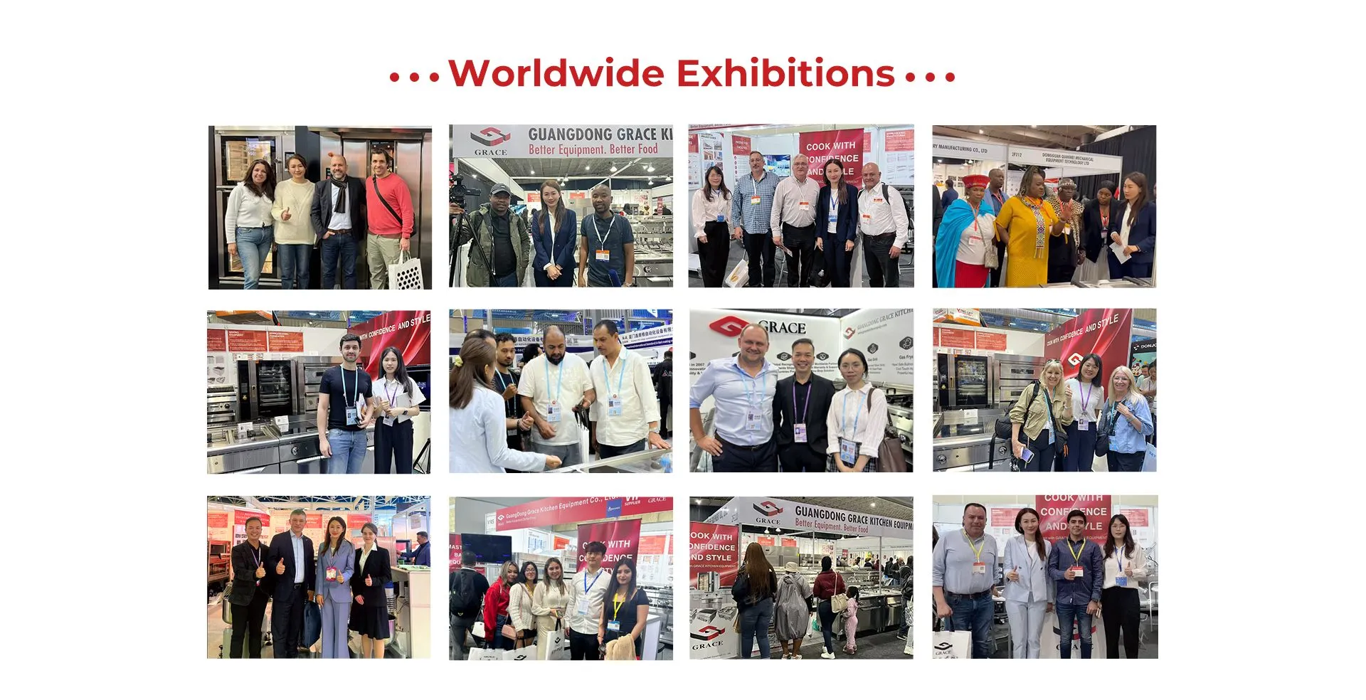 GRACE booth at Canton Fair 2025 with international visitors
