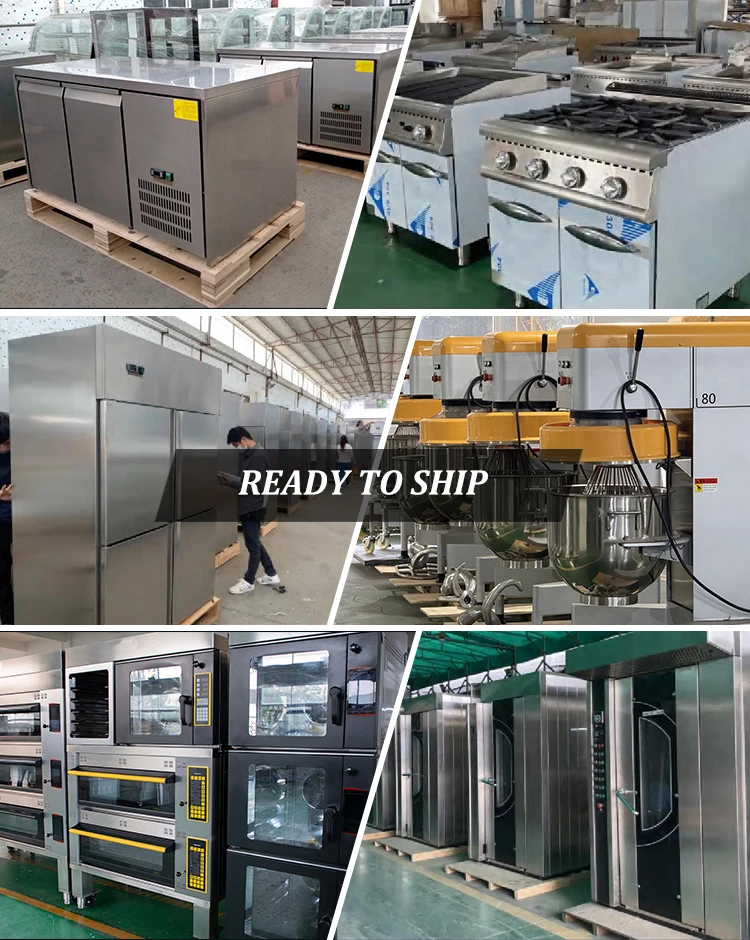 80 units of kitchen equipment ready to ship from stock.