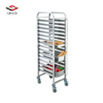 GRACE Stainless Steel GN Pan Trolley