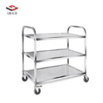 GRACE Stainless Steel Three-Layers Dining Cart