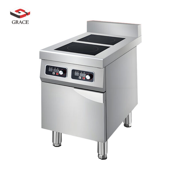Induction Cabinet style Double Cooking Zone Cooker