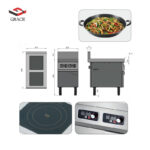 Induction Cabinet Style Double Cooking Zone Cooker - Image 2
