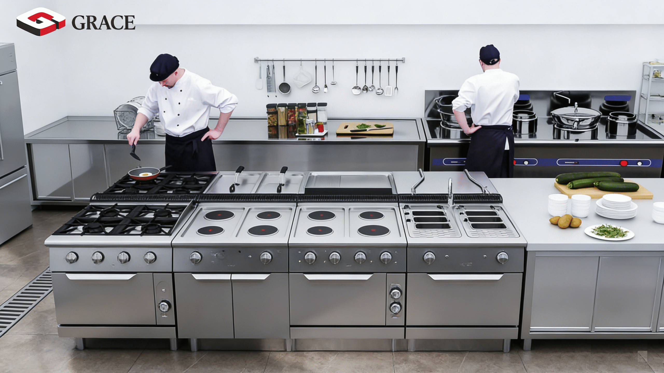 Commercial 4-Burner Gas Range