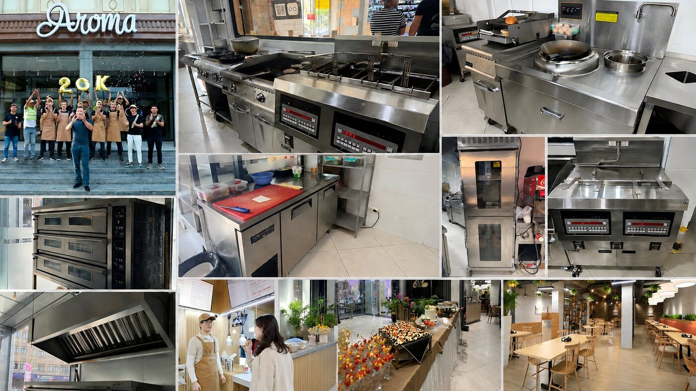 Aroma Bakery Uzbekistan retail bakery chain production line and storefront delivered by GRACE