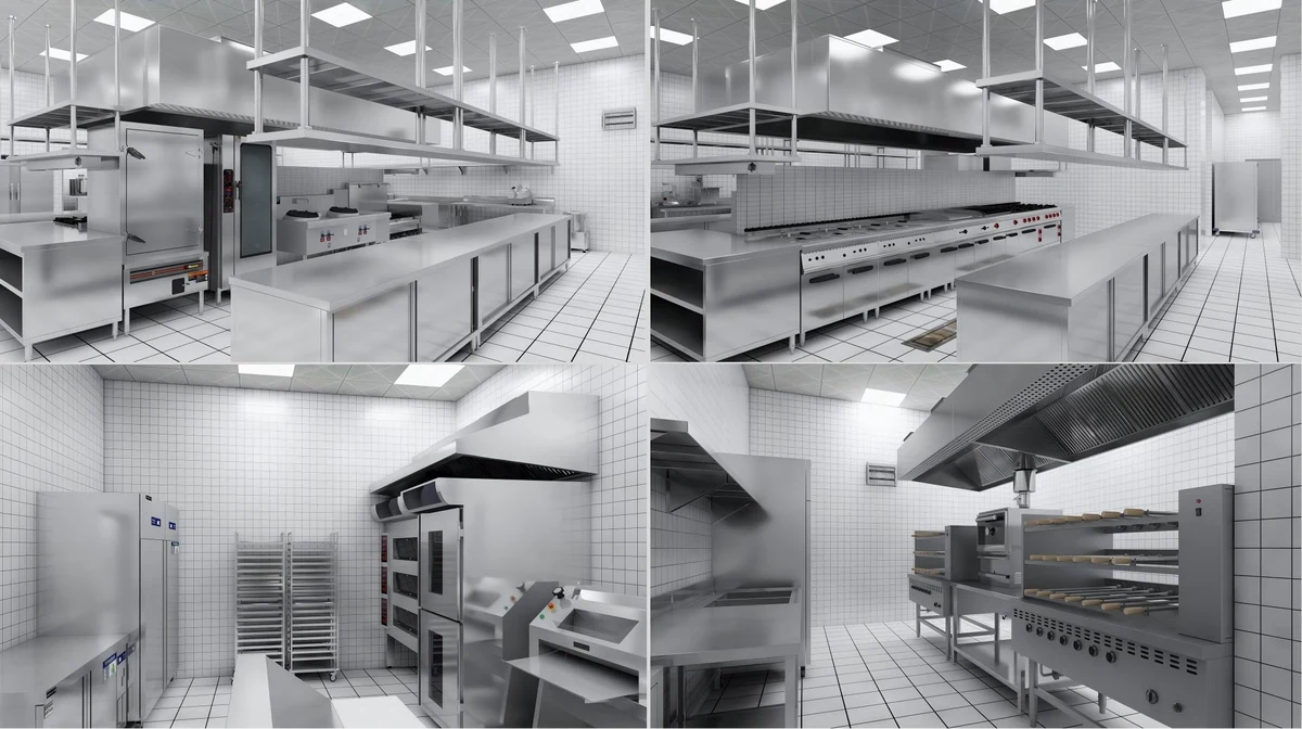 3D hotel buffet layout design provided free by Grace engineering team