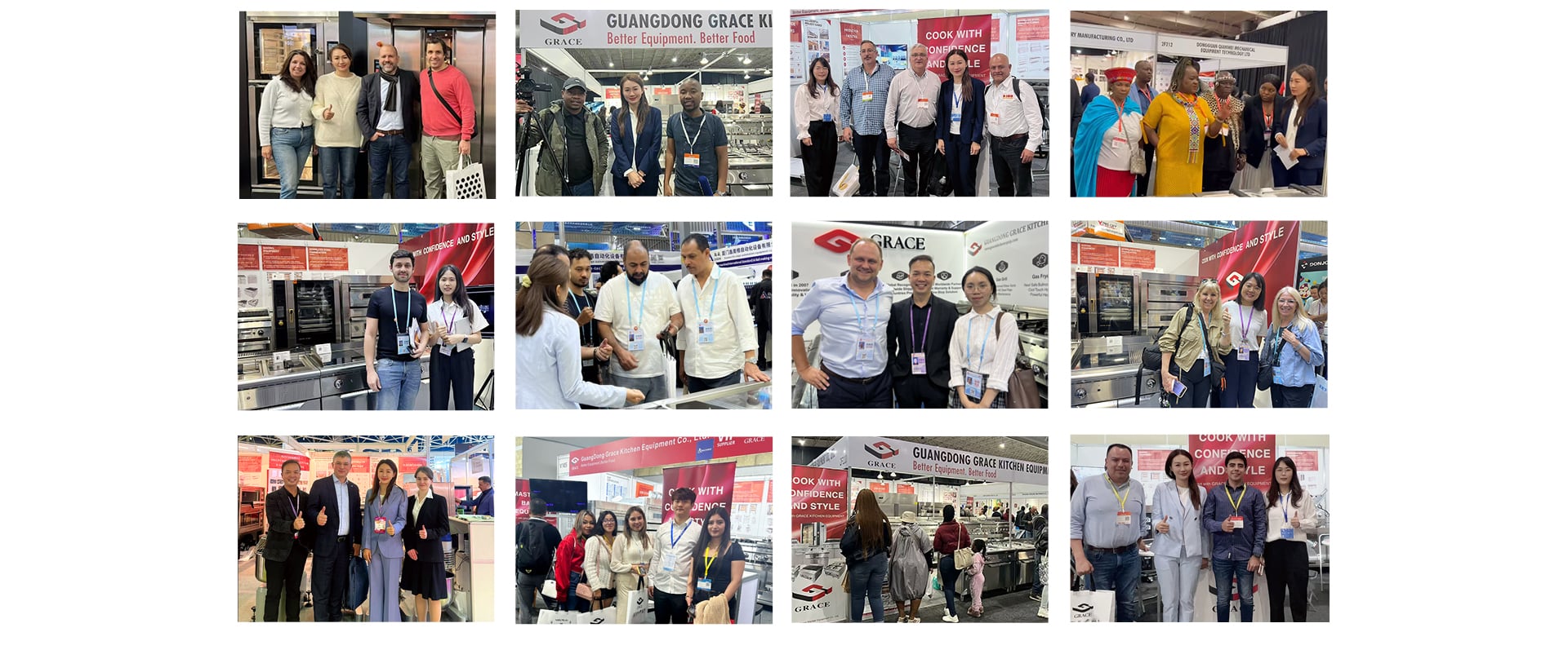 GRACE team and visitors at trade exhibitions